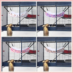 Geelin 4 Pcs Cat Hammock for Cage Hanging Soft Pet Hammock Bed - Image 7