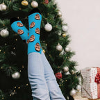 D-Story Custom Face Socks, Personalized Photo Picture on Socks, Unisex Athletic - Image 2