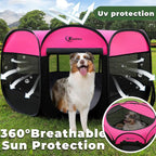 Dog Cat Playpen, Large Puppy Pet Playpen, Dog Crate Tent Cage Indoor/Outdoor - Image 7