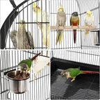 Yaheetech 59-Inch Rolling Standing Medium Dome Open Top Bird Cage - Image 5
