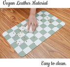 Ralxion Checkered Dog Feeding Mat, Absorbent Mats - Image 6