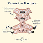 Lucy & Co. Cute Reversible Dog Harness Walking Halter - Image 2