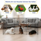 FDW 36 Inch Dog Pen 8 Panel Dog Playpen Indoor Outdoor Metal Puppy Pet Fence - Image 7