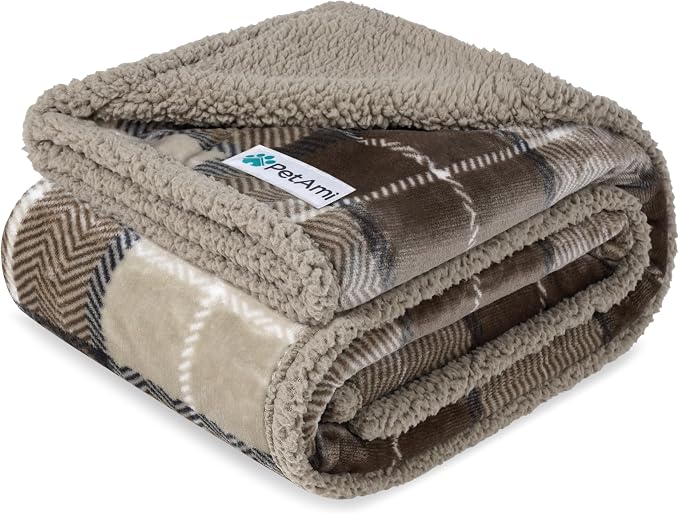 PetAmi Waterproof Dog Blanket for Small Medium Dog Puppy Cat Throw for Couch by PetAmi