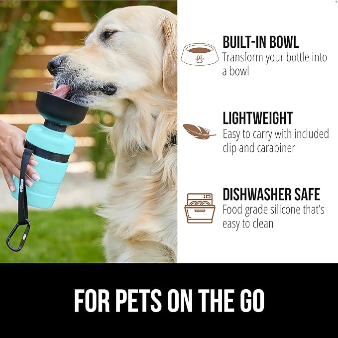 GORILLA GRIP Dog Water Bottle, Portable Water Bowl Dispenser - Image 5