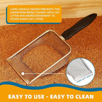 Cat Litter Scooper with Holder, Sturdy Litter Cleaner Corner Shovel, Stainless - Image 3