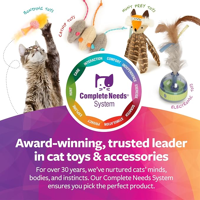SmartyKat Frisky Flyer Feather Wand Cat Toy, Extendable Up to 24" - Image 6