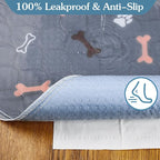 Washable Pee Pads for Dogs, 2 Pack 41"x41" Reusable Puppy Pads, Waterproof Pet - Image 4