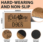 Funny Dog Welcome Door Mats, We Hope You Like Dogs Door Mat - Image 3
