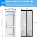 RELIANCER Magnetic Thermal Insulated Door Curtain, Waterproof EVA Door Cover - Image 2