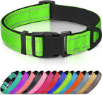 Joytale Reflective Dog Collar, Soft Neoprene Padded, Metal D-Ring, Nylon Pet by Joytale