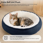 Love's cabin Round Donut Cat and Dog Cushion Bed, 20in Pet Bed - Image 7