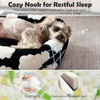 JOEJOY Small Dog Bed for Small Dogs, Rectangle Washable Orthopedic Dog Bed - Image 2