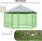 12x12 Outdoor Dog Kennel Outside Heavy Duty Dog Enclosure - Image 2