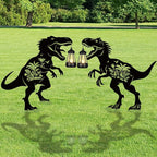 Dinosaur Metal Garden Stakes Yard Decor by RNGMSI