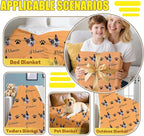 Personalized Paw Print Dog Blanket - Image 6