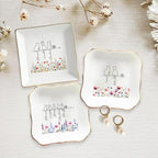 Personalized Pet With Name Jewelry Dish, Custom Cat Floral Ring Dish, Kitty - Image 5