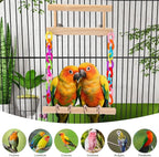 Kyouki Bird Perch Bird Cage Accessories Platform Swing - Image 3