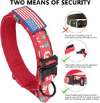 DAGANXI Christmas Tactical Dog Collar, Adjustable Military Training Nylon Dog - Image 5