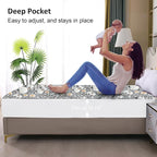 Waterproof Mattress Protector King, Fitted Sheet Style Breathable Mattress Cover - Image 4