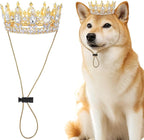Abbylike Pet Rhinestone King Crown, Queen Crown by Abbylike