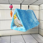 4Pcs Bird Tent Plush Hammock Warm Hut Hanging Parrot Nest - Image 5