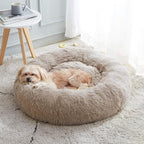 Calming Dog Bed & Cat Bed, Anti-Anxiety Donut Cuddler Warming Cozy Soft Round by WESTERNHOME
