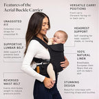 WildBird - Aerial Buckle Carrier - 2-24 Months - Standard Raven - Front or Back - Image 2