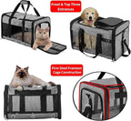 Soft Sided Cat/Dog Carrier, Collapsible Pets Travel Carriers - Image 6