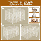 12 Panels Small Animal Playpen, Pet Playpen, C&C Cage - Image 4