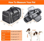 TSA Airline Approved Soft Sided Pet Carrier Top Loading 4 Side Expandable Large - Image 2