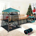 Extra Large catio Outdoor cat Enclosure, 3-in-1 Cat Tower Tent by QUICK-UP