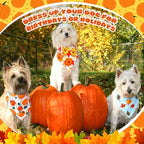 Aliceset 180 Pcs Fall Dog Bandanas Bulk Thanksgiving Bandana - Image 6
