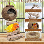 PINVNBY Coconut Bird Nest Hut - Image 2