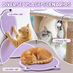 25.6 Inch Large Scratching Mat for Indoor Cats Natural Cotton Rope Flat - Image 6