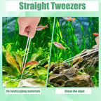 Aquarium Aquascape Tools Kit, 4 in 1 Anti-Rust Aquatic Plant Aquascaping Tool - Image 4