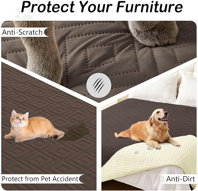 hyha Waterproof Dog Blanket, Soft Dog Bed Cover Pet Blankets, Waterproof Sofa - Image 3