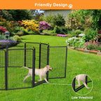 Dog Fence Outdoor Pens Outside, Portable Dog Play Pen 40" H 24 Panels Pet - Image 3
