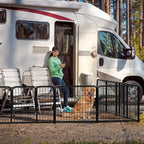 DUMOS Dog Playpen Indoor, Metal 40 Inch 8 Panels Foldable Pet Fence - Image 7