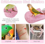 PINVNBY 5 Pack Bird Perch Resin Bird Beak Grinding Stone Parrot Cage Stand - Image 4