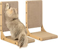 Zakkart 2-Pack Cat Scratching Board, 19.7'' Tall Cardboard L Shape Vertical Cat by Zakkart