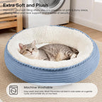Love's cabin Round Donut Cat and Dog Cushion Bed, 20in Pet Bed - Image 7