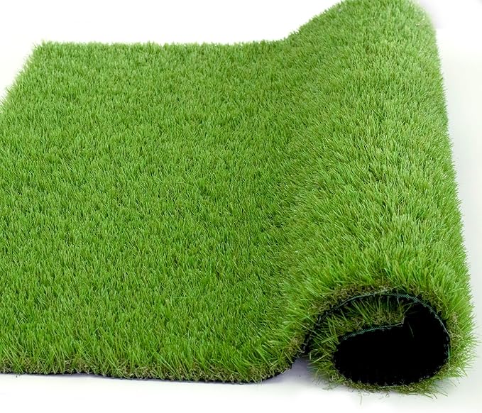 Artificial Grass Rug Outdoor Indoor 9FTX53FT Fake Grass Carpet Green Synthetic - Image 3