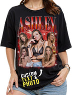 Custom Bootleg Rap Shirt with Photo Text, Vintage Custom Picture Shirt by 68PHALO