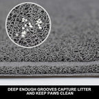 Pet Feeding Mat for Small Dogs and Cats 24" x 16" Flexible and Waterproof Dog - Image 2