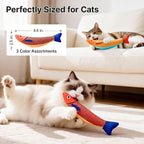Potaroma Cat Toys Saury Fish, 3 Pack, Catnip Crinkle Sound, Soft and Durable - Image 5