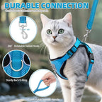 PUPTECK Cat Harness and Leash Set Escape Proof Reflective Cat Walking Harness - Image 5
