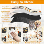 Cats Dog Cat Food Mat, Absorbent Waterproof Placemat - Image 5