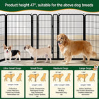 Yaheetech Dog Playpen Outdoor, 47 inch 6 Panels Dog Pen Indoor Heavy Duty Puppy - Image 6