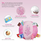 Dog Squeaky Plush Toy with Straps, 6-Inch Soft Stuffed Ball with Cotton - Image 2